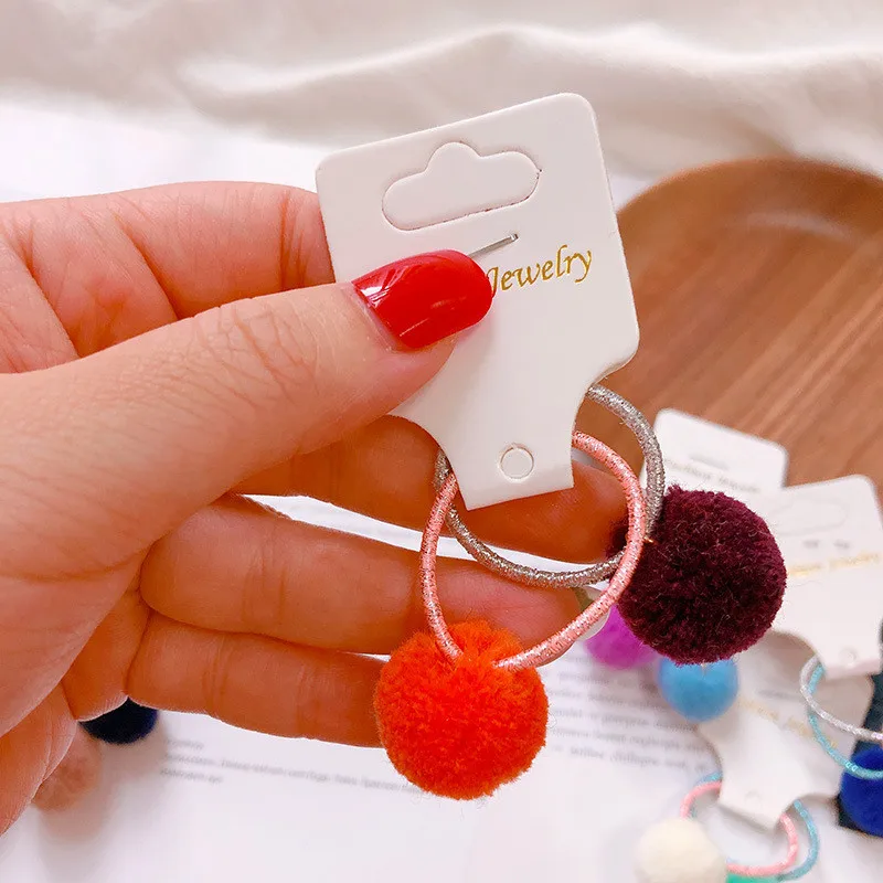 Детские конфеты плюшевые шарики hairties BB девушки резинка Детские резинки для волос конский хвост Зажим Для Волос Аксессуары