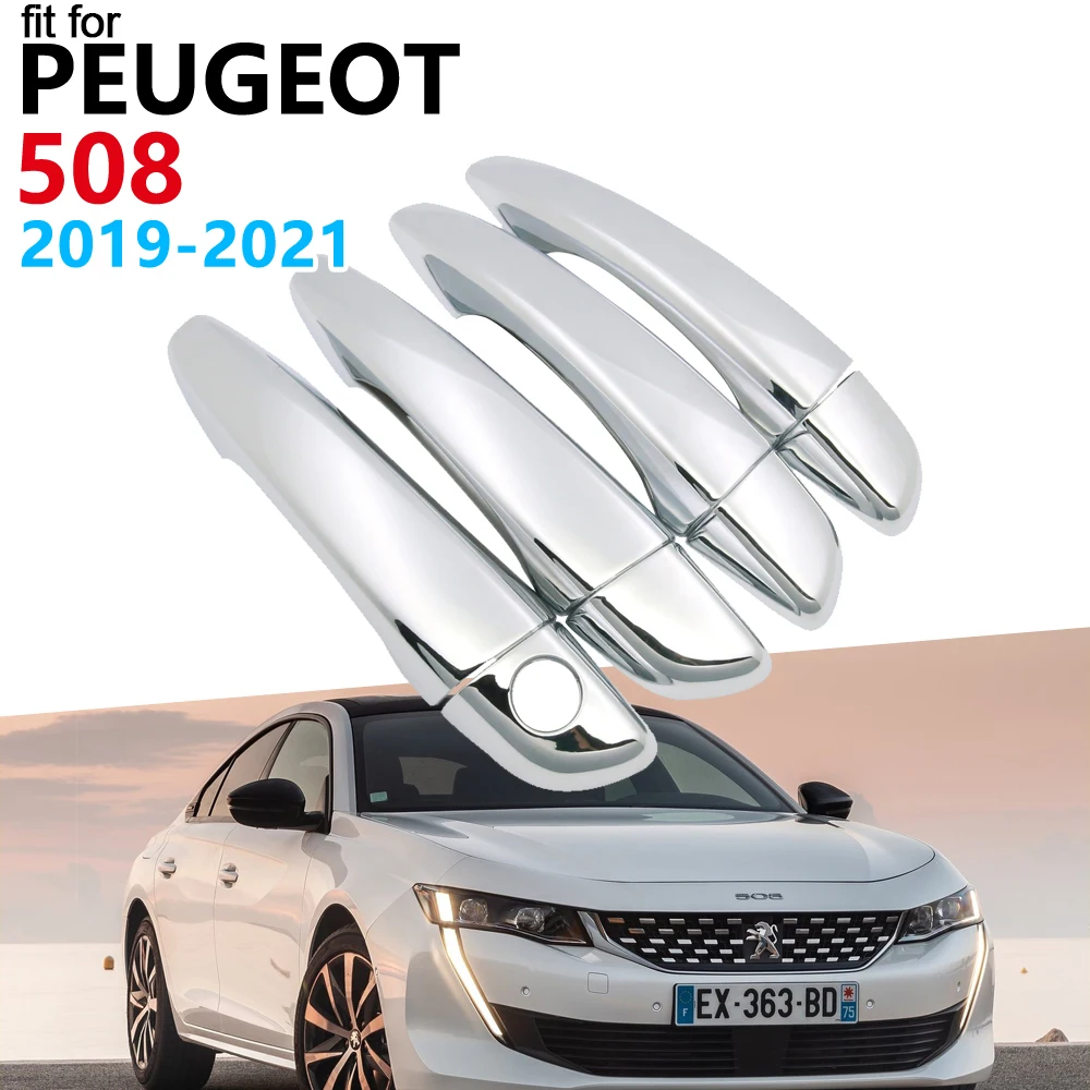 Роскошный хромированный комплект обшивки ручки двери для Peugeot 508 SW 2019 2020 2021