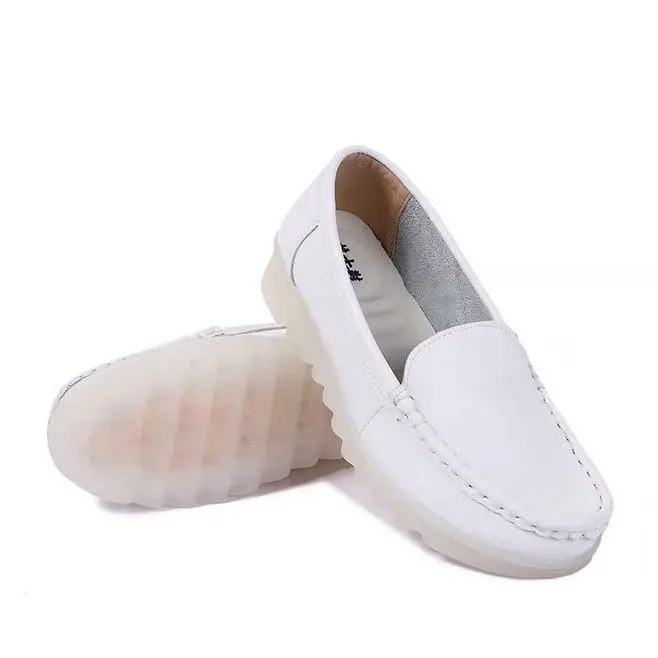 Женская обувь для беременных женщин и медсестер; женская обувь на мягкой подошве; удобная дышащая обувь белого цвета на низком каблуке для медсестер