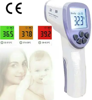

2020 LCD Digital Non-contact Infrared Thermometer Measurement Forehead Adult Body Thermometer