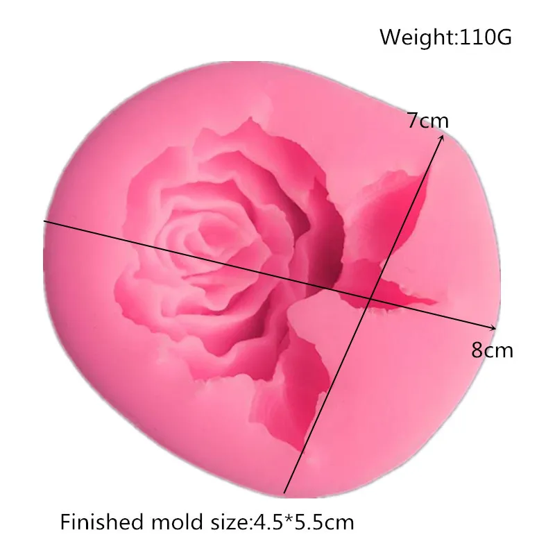 Rose Flower Soap Mold Handmade Soap Mold Mousse Cake Silicone Cake Baking Tools Molds For Making