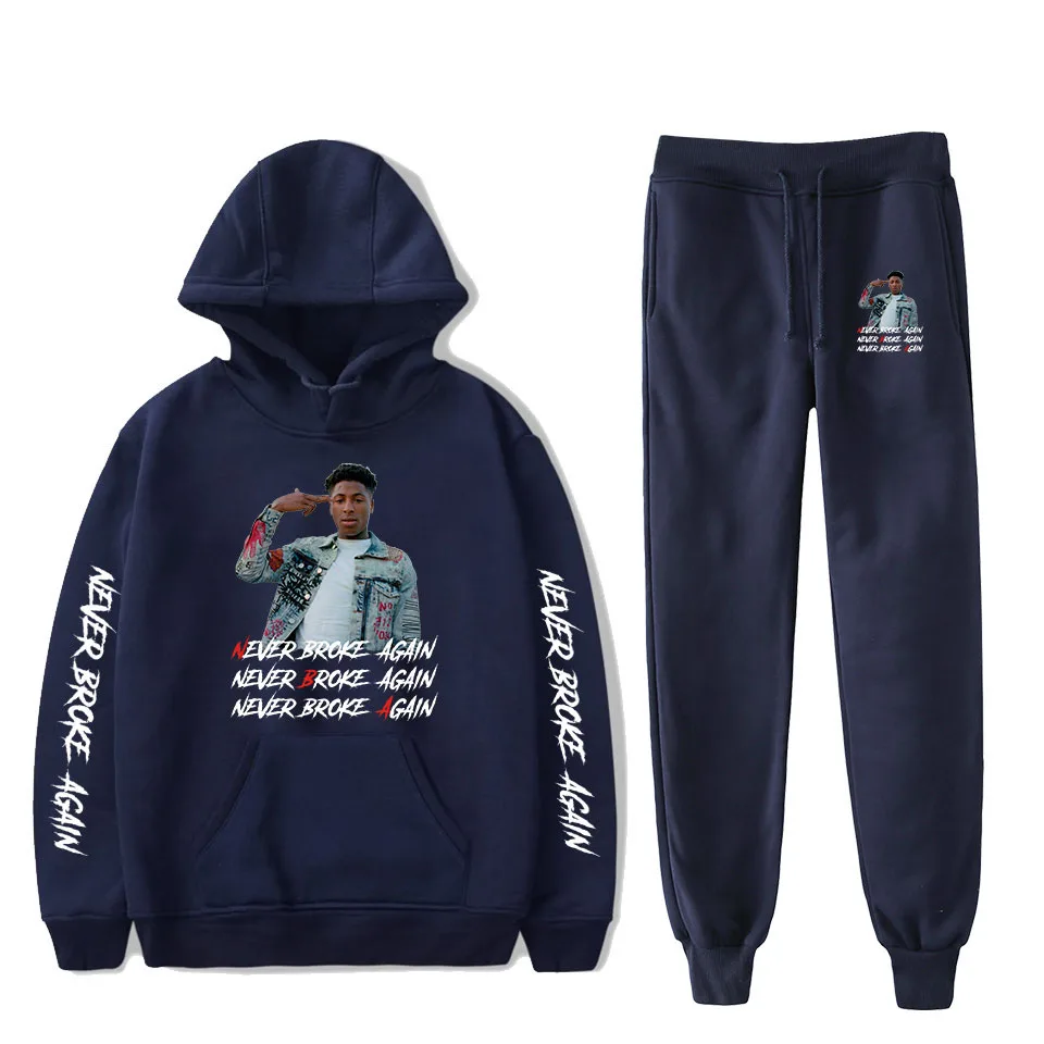 YoungBoy Never Broke снова Harajuku новые стильные повседневные наборы свитшотов спортивные толстовки+ штаны для бега