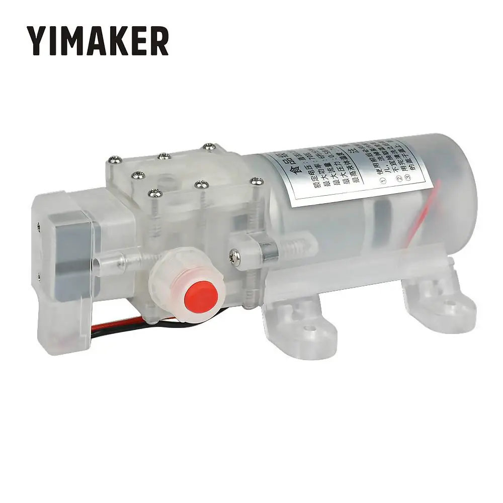 YIMAKER Micro Food Grade Diaphragm Pump DC12V 24V 70W 6L/Min Self