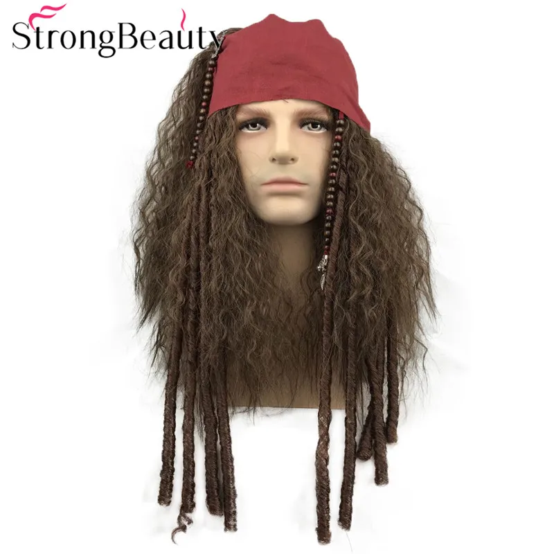 StrongBeauty длинный кудрявый мужской парик синтетические парики для косплея из