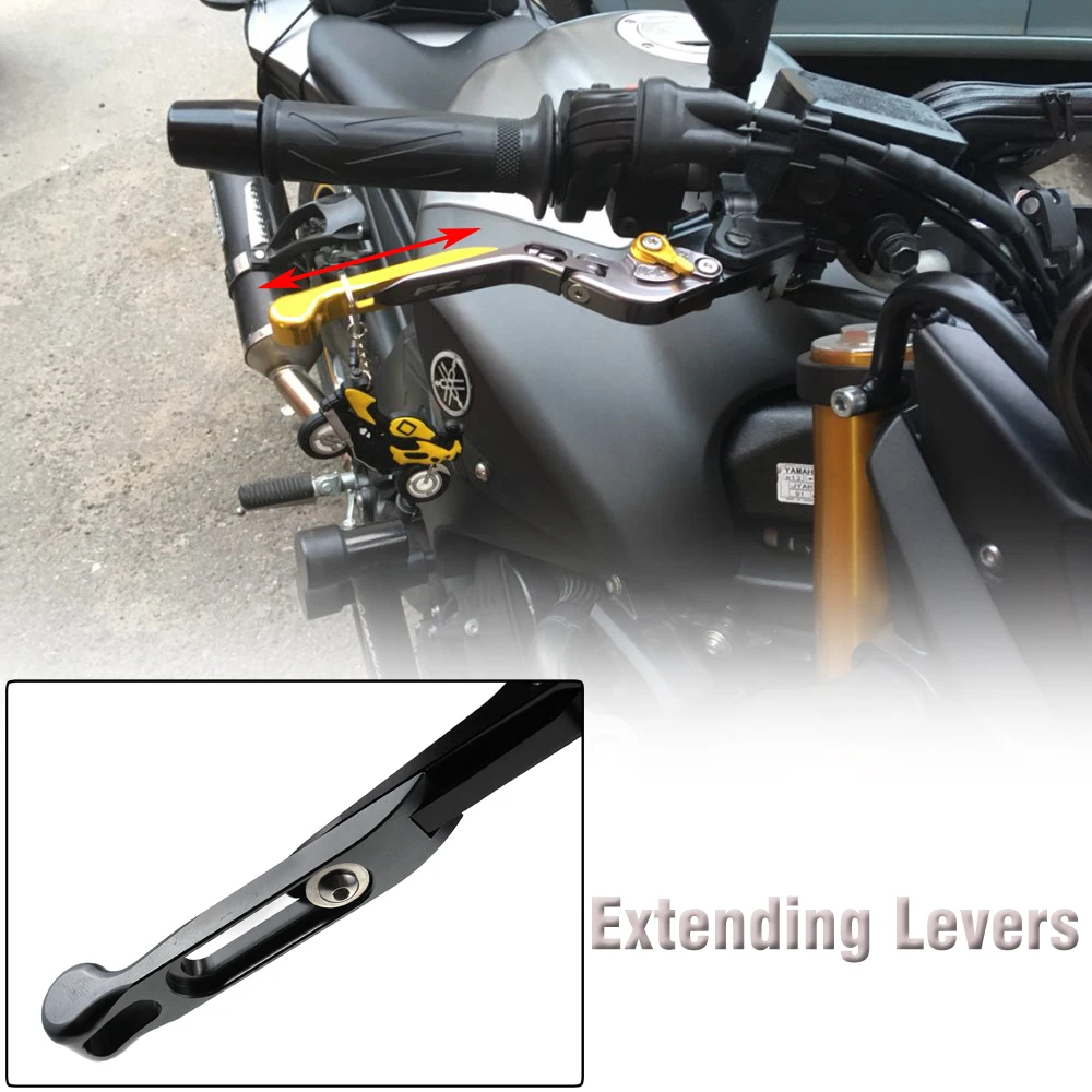 do CNC, dobrável extensível, YAMAHA MT 01,