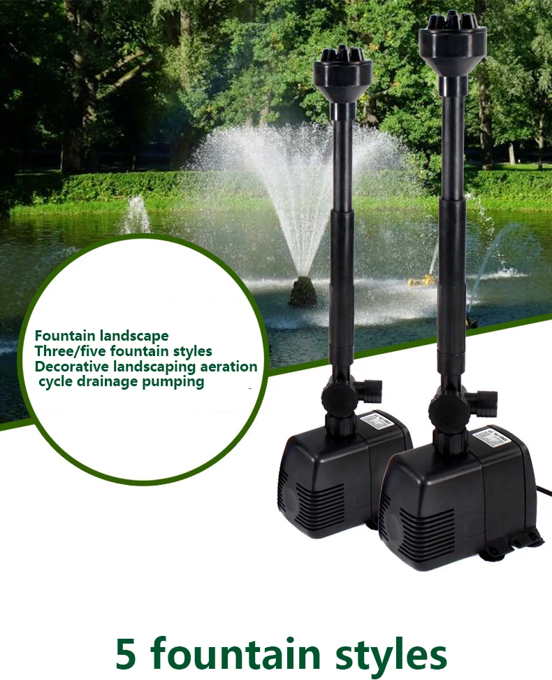 SUNSUN diving fountain pump fish pond landscaping circulation pump filter pump fish pond oxygenation rockery flow pump