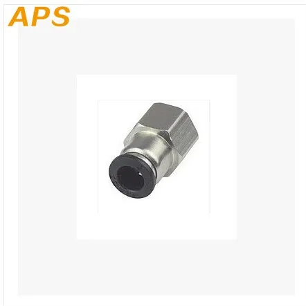 

10Pcs Pneumatic Quick Fitting 8mm Hole 1/4" BSPT Female Thread Straight Push in Tube