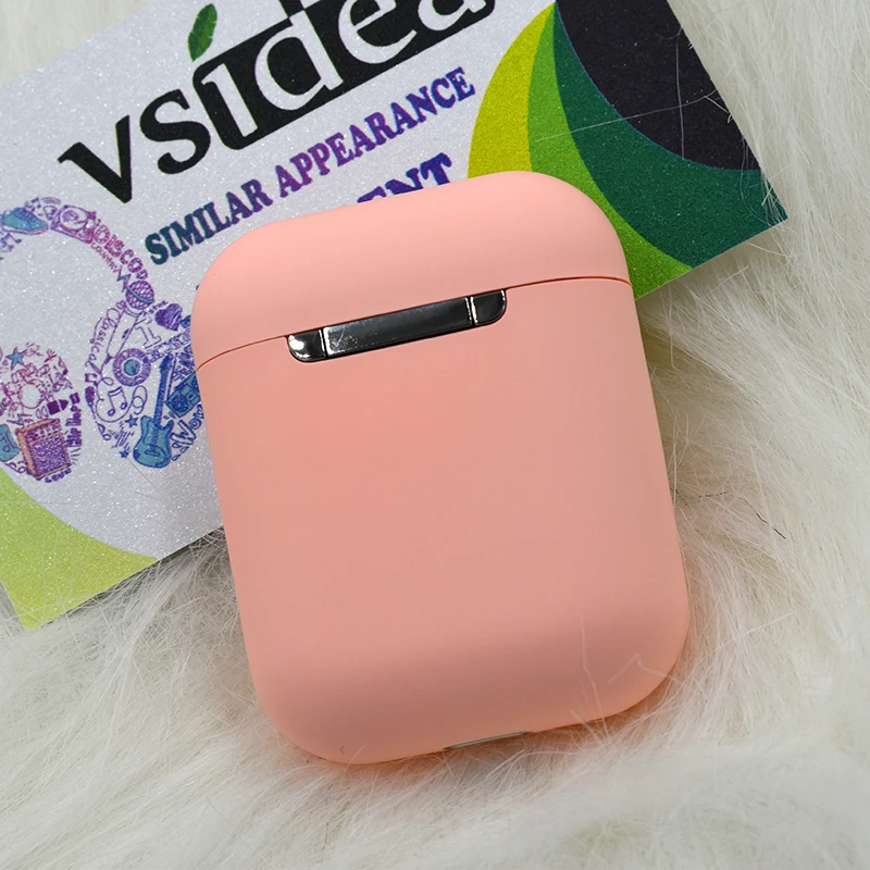 Macaron i12 Bluetooth красочные беспроводные наушники TWS стерео сенсорное управление спортивные наушники HIFI Smart True беспроводной микрофон все телефоны