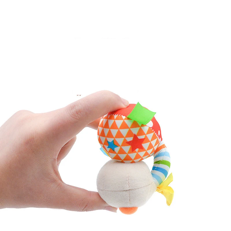 Baby Rattle Mobiles Cute Baby Toys Different Cartoon Animal Hand Bell Rattle Soft Toddler Plush Toys Washable