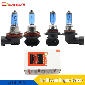 

Cawanerl 9005 + H11 100W Car Halogen Lamp Headlight Light High Low Beam 12V Styling For Nissan Rogue Select 2014-2015