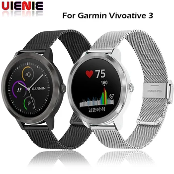 

Metal Band Garmin Vivoactive 3 Strap For Garmin Vivoactive3 4/Vivomove HR/Forerunner 645 Smart Bracelet Watch Strap Accessoires