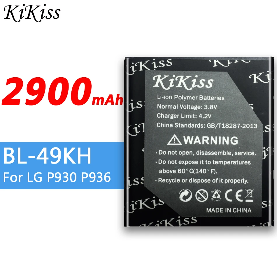 2900 мАч BL-49KH для LG Optimus LTE, LU6200, SU640, Nitro HD, P930 BL 49KH Мобильный телефон батарея большой емкости
