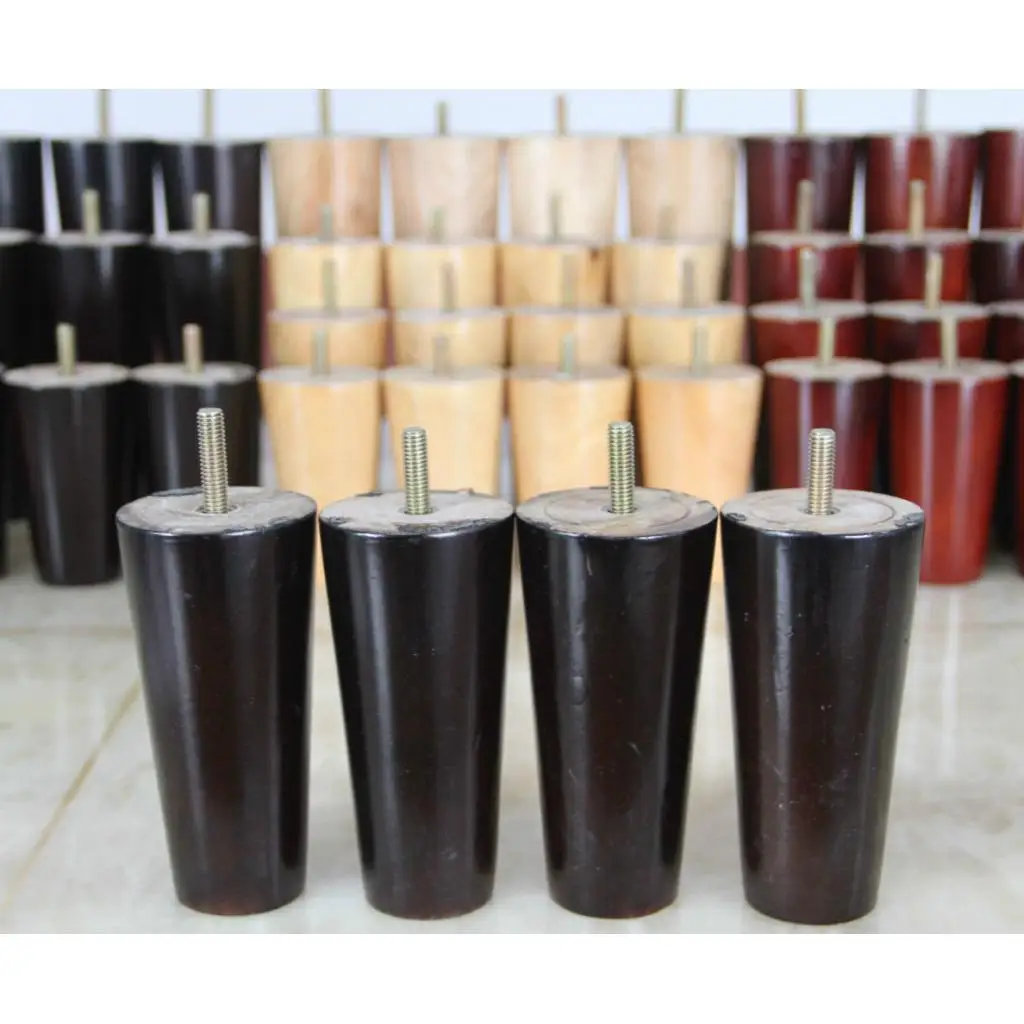 4pcs Wooden Sofa Legs Furniture Feet for Bed Table Chair Cabinet Couch Lounge Replacement Legs