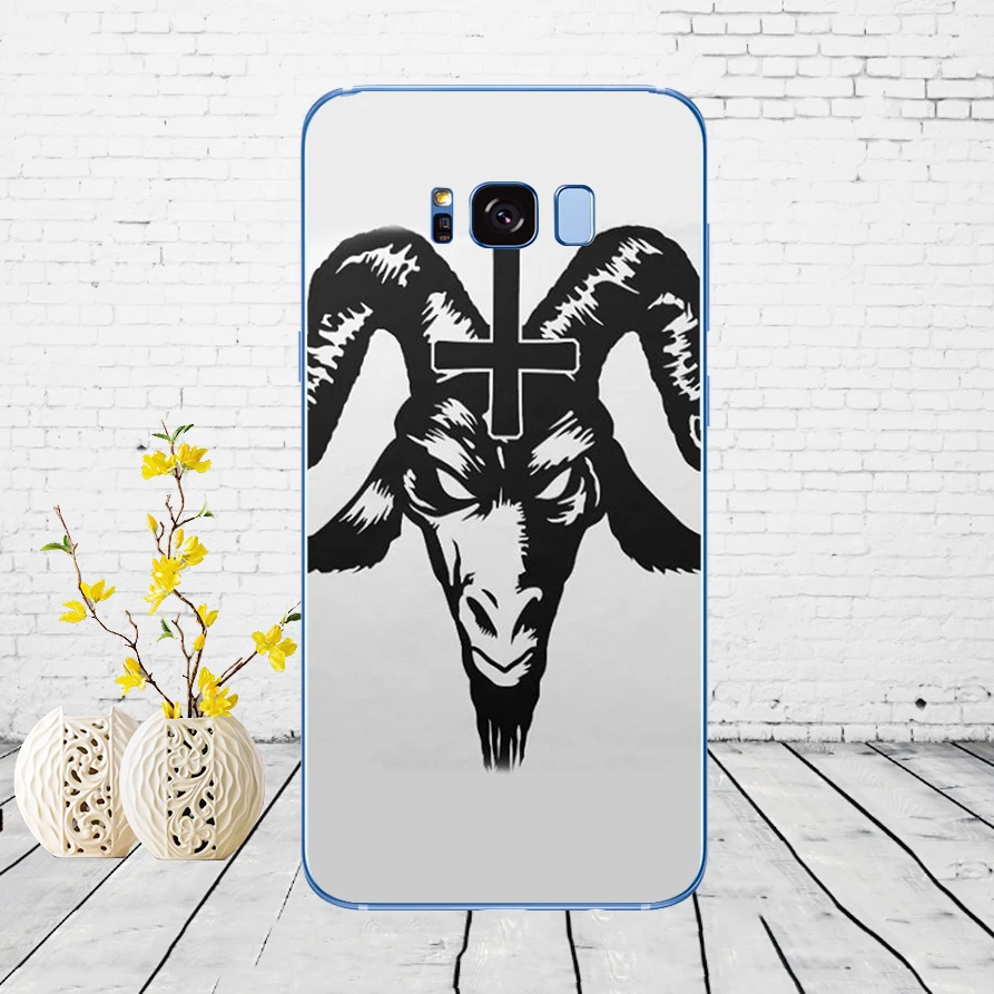 68DD satanic scary skull Soft Silicone Cover Case for Samsung Galaxy S6 S7 edge S8 S9 S10 plus A70 A50 case