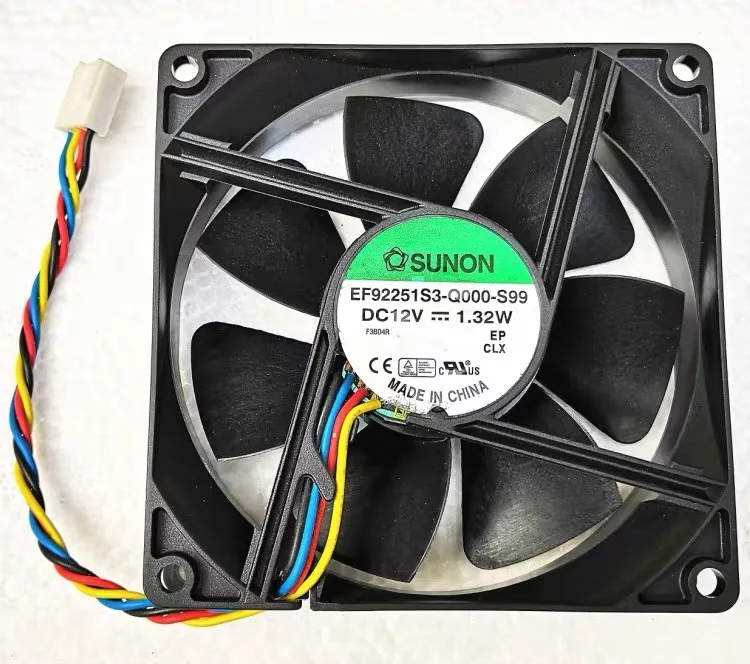 

New Sunon EF92251S3-Q000-S99 92mm 9225 12V 1.32W silent fan computer case PWM temperature control fan