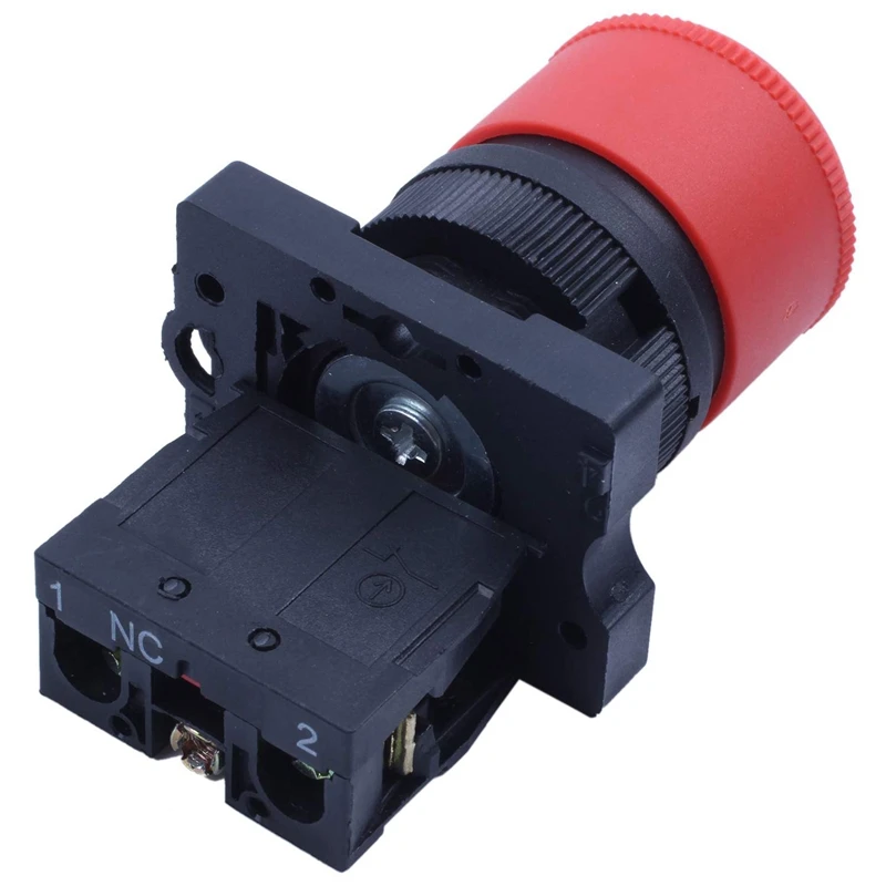 

NC Emergency Stop Sign Latching Push Button Switch Station 600V 10A