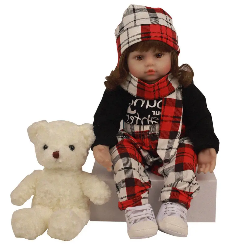 

60cm Children Reborn Doll Simulation Newborn Baby Cute Princess Girl Dressed Soft Silicone Toy Lifelike Body Kids Birthday Gift