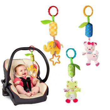 

Plush Cartoon Animal Baby Infant Stroller Rattle Hand Bell Educational Toys New