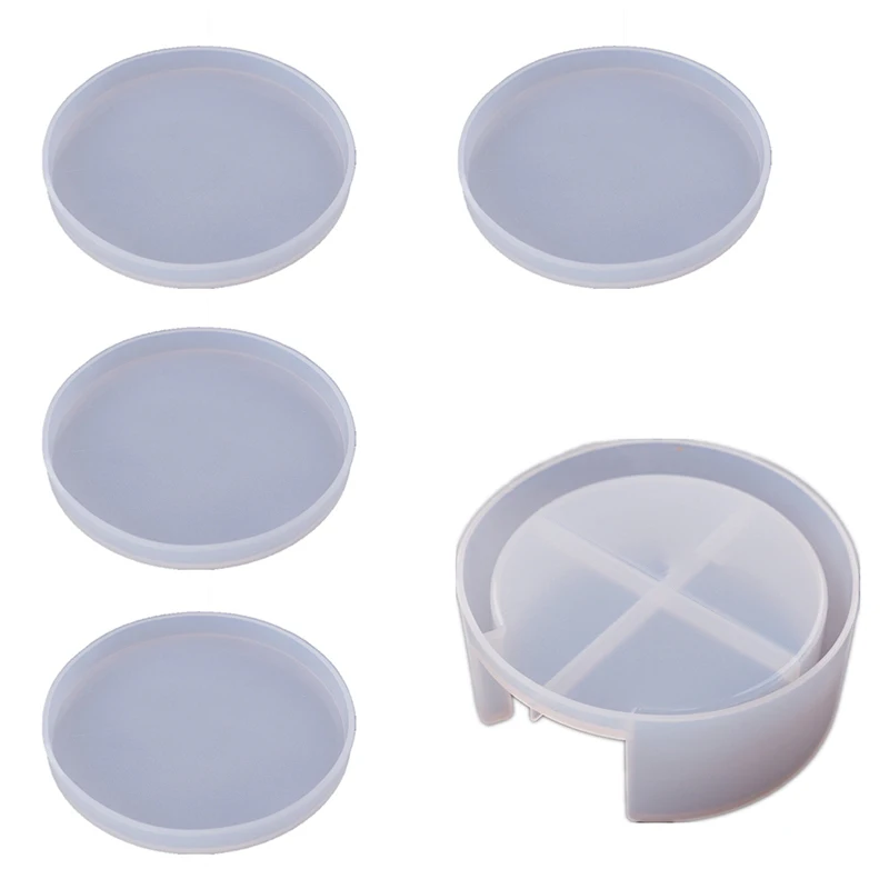 1PCS DIY Crystal Epoxy Resin Mold Round Coaster Box Storage Silicone M Wz 1PCS DIY Crystal Epoxy Resin Mold Round Coaster Box Storage Silicone M Wz