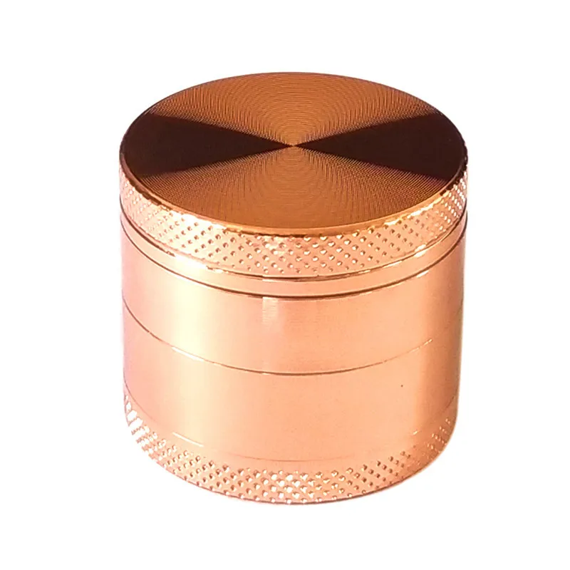 Rose Gold Grinder Weed Good Look Metal 40mm 4 Layer 3