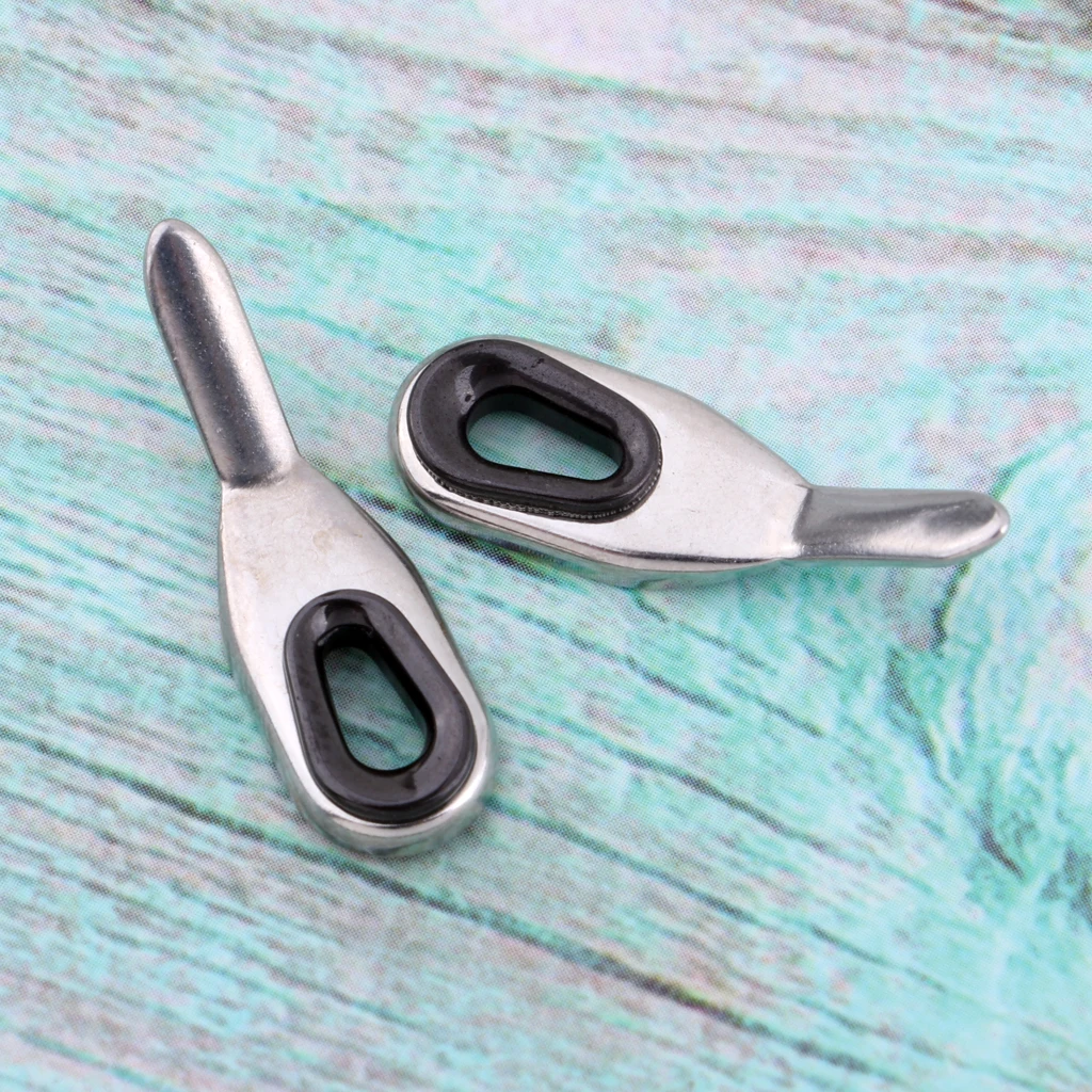 2pcs Stainless Steel Ceramics Bait Casting Rod Guides, Fishing Rod Guides Tips Eye Ring Set for Rod Building Repair