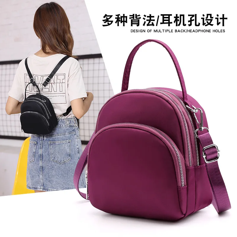 

Baigou Bag Nylon Shoulder WOMEN'S Bag Multi-functional Women's Travel Shopping One-Shoulder Handbag