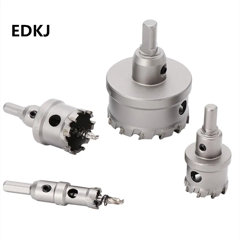 

1PCS Stainless Steel Metal 14-75mm Carbide Tip HSS Drills Bit Hole Saw Superhard Alloy Hole Saw Set Titanium-plated center drill