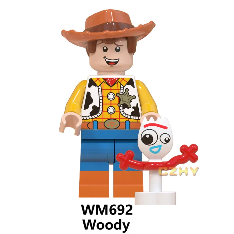 WM6060 игрушка история блоки древесный Базз Лайтер Alien Ducky Duke Caboom Bo Peep Gaby детские строительные блоки игрушки для детей