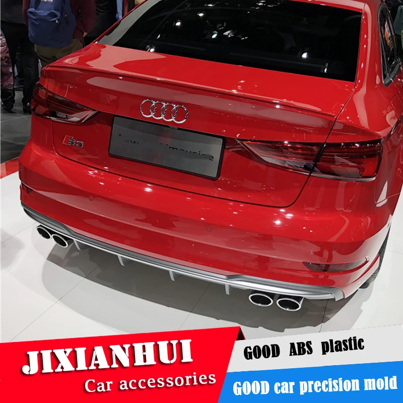 Спойлер для Audi A3 2014-2018 спойлер ZSX S3 из АБС-пластика цветной задний автомобильного