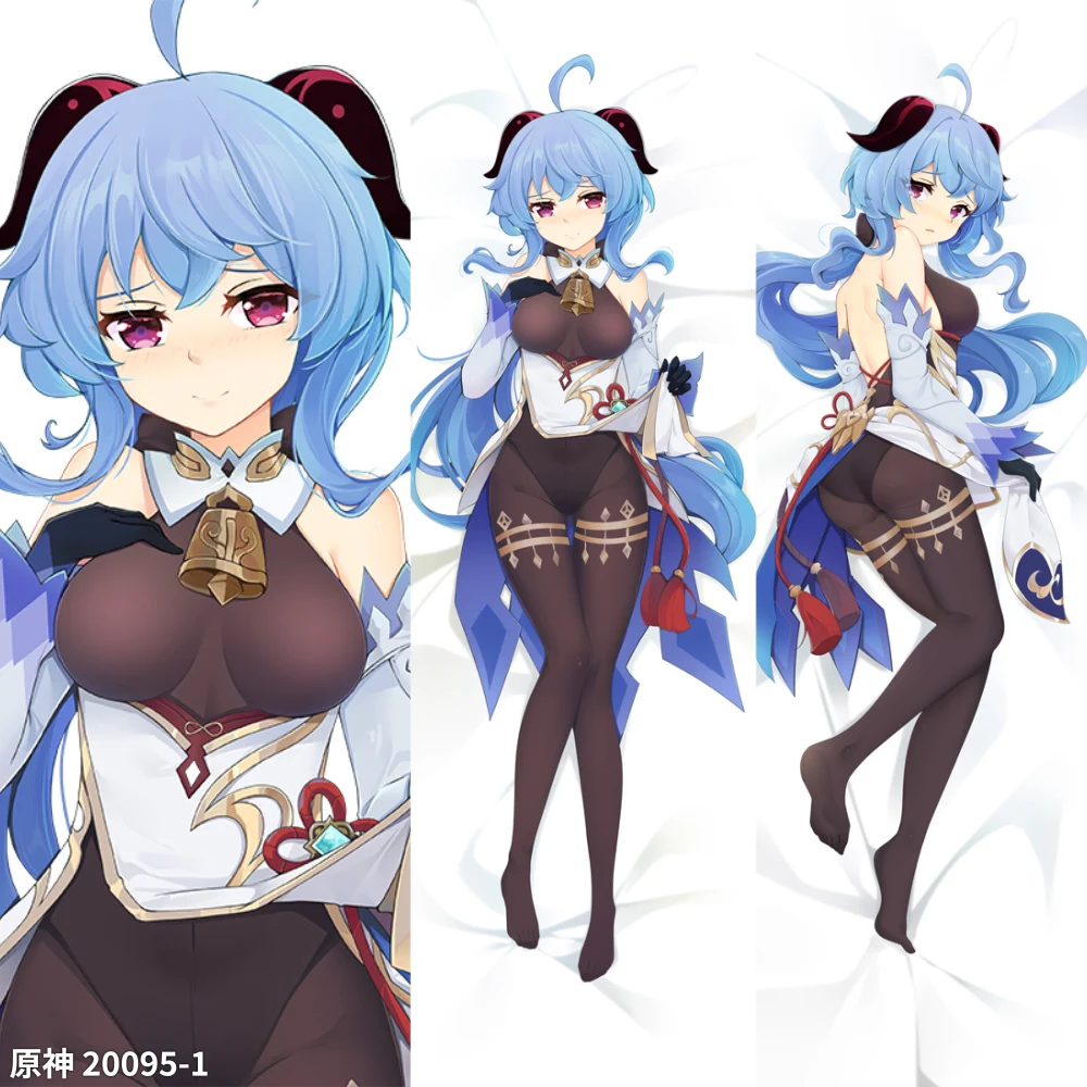 Funda Genshin Impact mona Cosplay, funda de almohada Dakimakura, accesorio para el cuerpo