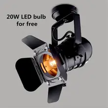 Лофт промышленный стиль ретро трек освещение Plafonnier американская гостиная ресторан бар магазин одежды Железный арт Светодиодный точечный светильник