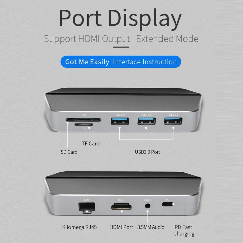 OMESHIN Ugreen usb-хаб C концентратор для нескольких USB 3,0 HDMI адаптер док-станция для MacBook Pro USB-C type C 3,1 разветвитель 3 порта USB C концентратор