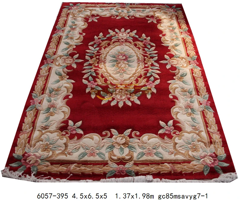 6057-395 4.5x6.5 Египетский ковер, шерстяной французский ковер из толстого плюша, ковер 137X198 см, 4,5 'X6. 5' - Цвет: 6057-395 4.5x6.5