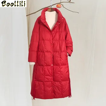 

Boollili White Duck Down Jacket Women Clothes 2020 Winter Coat Women Korean Vintage Loose Puffer Jacket Women Warm Parka