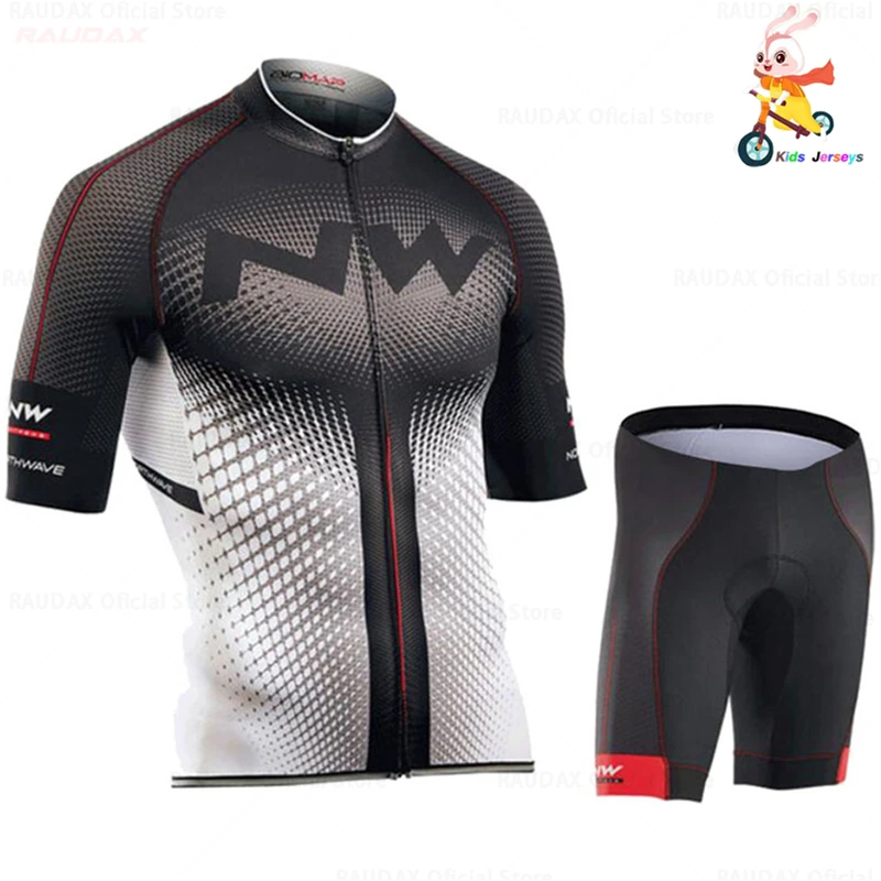 Комплект для велоспорта Northwave Pro Team Nw для мальчиков, велосипедная майка Mtb с коротким рукавом, трикотажная одежда для велоспорта, детская одежда для велоспорта, комплект с рубашкой