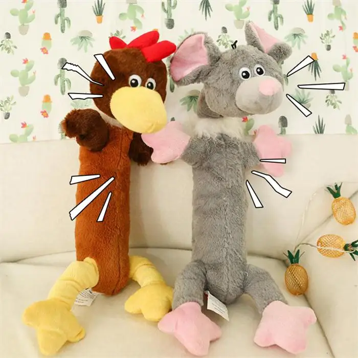 Brown chick Игрушки для собак, устойчивые к дрессировка кусания, игрушки, жевательные Squeaker визгливый звук, игрушки для домашних животных, конфорная игра для обучения зубов, Маки - Цвет: Brown chick