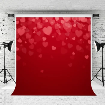 

VinylBDS 2X3m Red Valentine's day Backdrops Photography Backgrounds Photo Studio Bokeh Backdrops For Photography Fotografia