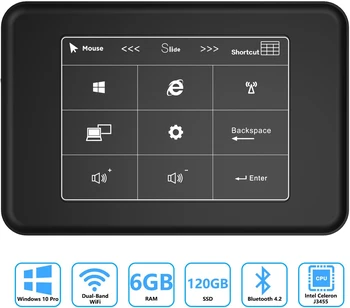 

CBT AK8 Mini PC 6GB DDR3 120GB eMMC, Windows 10 Micro Computer with Celeron J3455 Processor, 4K HD Graphics Gigabit Eth