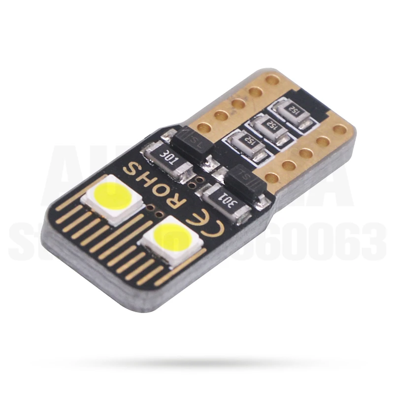 100 шт. T10 W5W интерьера автомобиля светильник s 194 501 led 3030 инструмент SMD светодиодные лампы купол светильник 12V 6000K