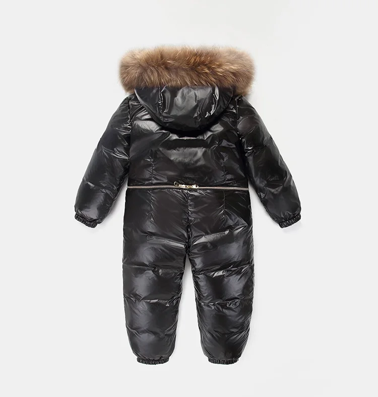 30 градусов, детское зимнее пальто, верхняя одежда, толстые теплые Детские Пуховые комбинезоны для мальчиков, лыжный костюм с капюшоном для девочек, детский зимний костюм, Z647