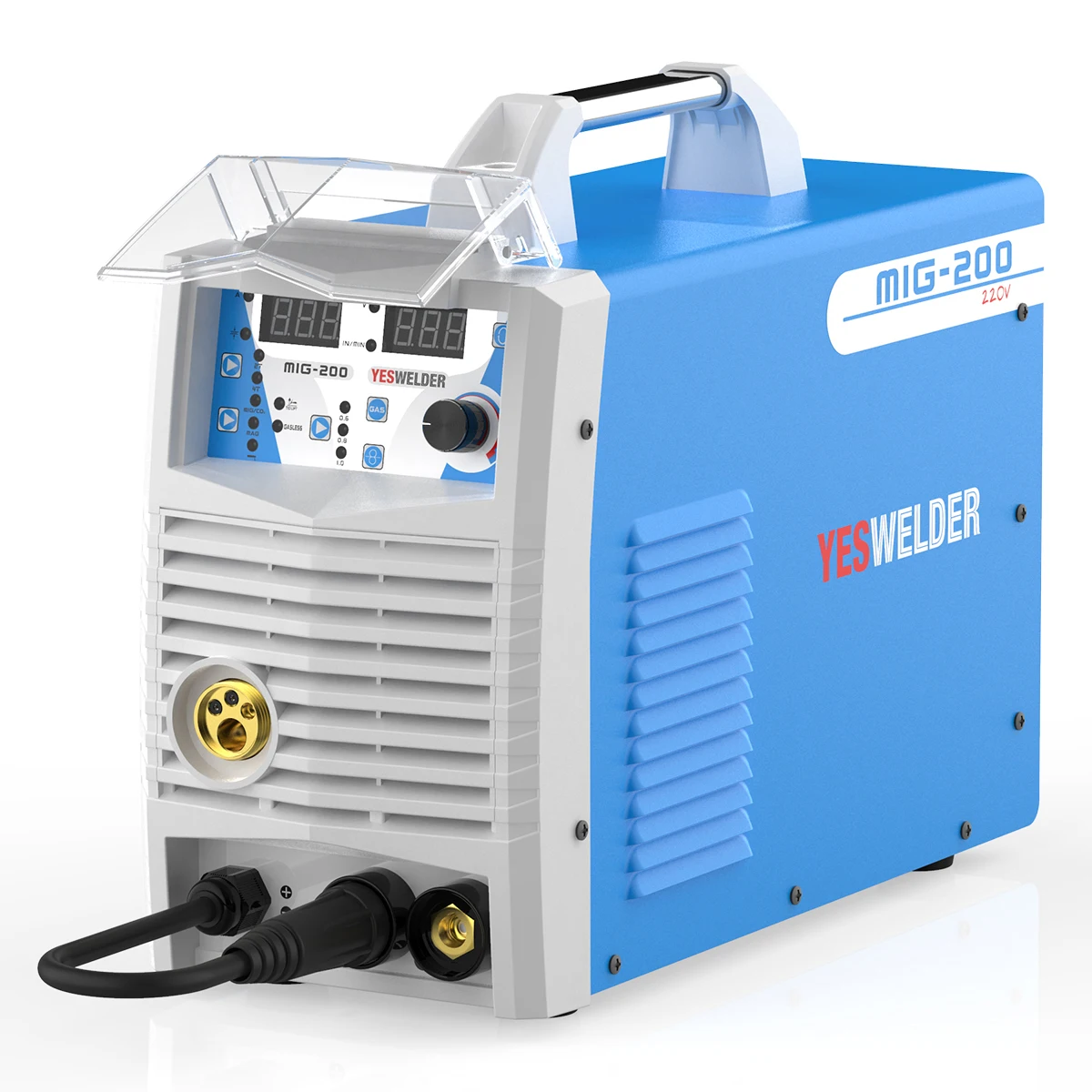 YESWELDER MIG200 200A Welding Machine No Gas and Gas MIG Welder With Light Weight Iron Weld Machine Single Phase 220V
