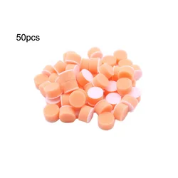 50-Pack 1 Sponge Buffing and Polishing Pads Set (Orange)