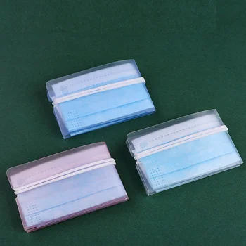 

5/10Pcs Mask Storage Clip Portable Foldable Mask Storage Folder Container Waterproof Plastic Dustproof Mask Storage Case Folder