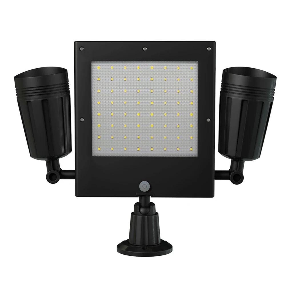 

Outdoors Garden Waterproof 76 LED Solar Powered PIR Motion Sensor Flood Light Wall Mounted Easy Install Street Triple Head
