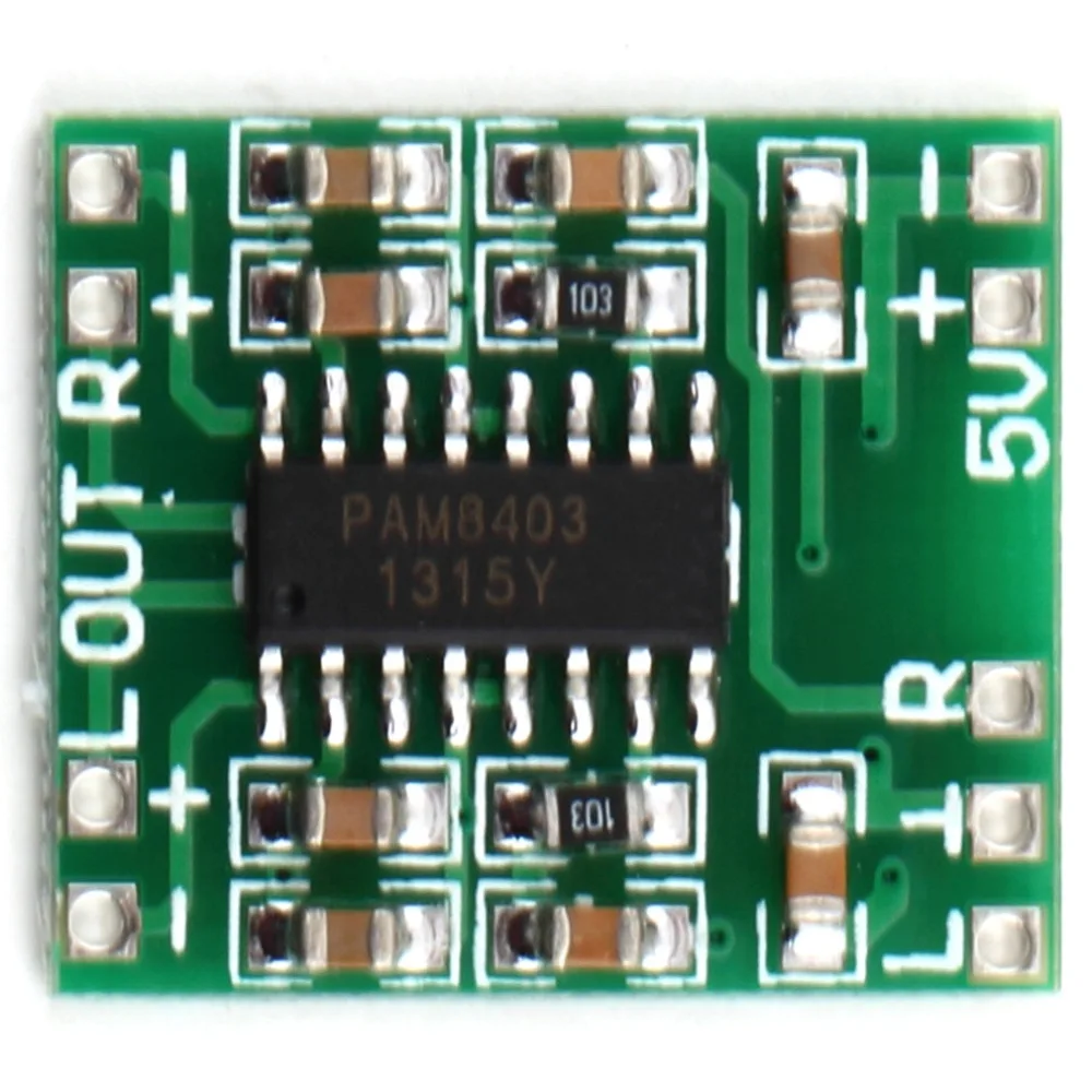 Высококачественный аудиомодуль PAM8403 DC 5V Mini Class-D Цифровой усилитель платы lcd