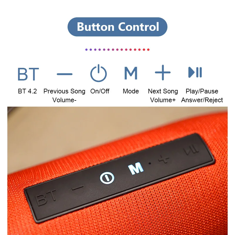 TG125 Беспроводная Bluetooth Колонка Портативная колонка звуковая коробка 20 Вт стерео Бас Сабвуфер fm-радио Бумбокс AUX USB звуковая панель