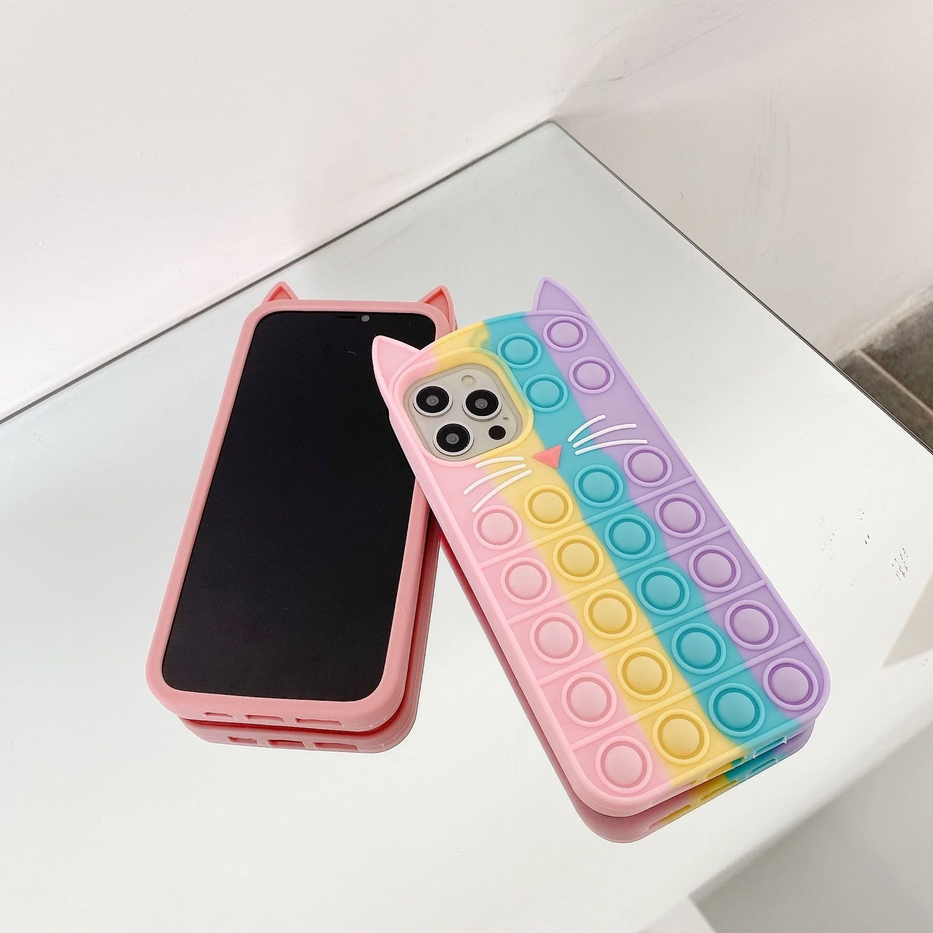 Чехол-накладка для Xiaomi Mi Poco F3 11x 11i Pro A2 6x силиконовый антистресс | Мобильные
