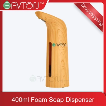 

SAVTON 400ml Automatic Foam Soap Dispenser Induction Liquid Hand Washing Machine Smart Foam Non-contact Infrared Sensor