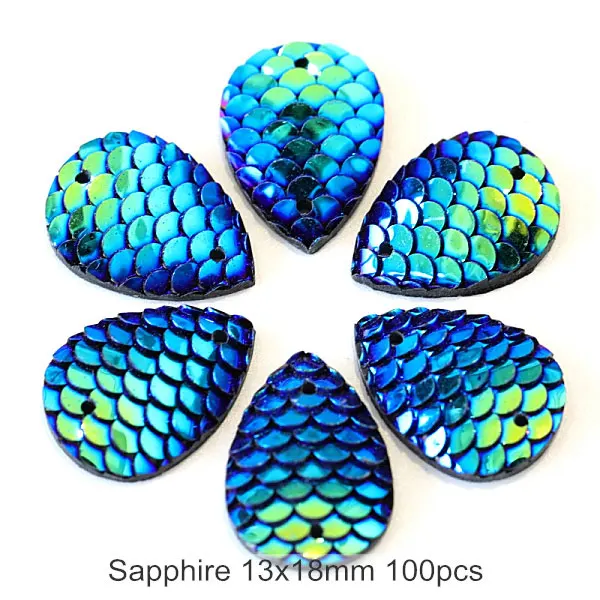 13x18mm-100pcs Большая распродажа, стразы в виде листьев, пришитые стразы из смолы, звездное небо, стразы для шитья, много размеров, пришитые стразы, свадебное платье, B3107 - Цвет: 13x18mm-100pcs
