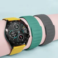 Cinturino in Silicone per Samsung Galaxy Watch 4/classic/Active 2 42mm 46mm bracciale ad anello magnetico per cinturino Amazfit bip-gts-GTR 20/22mm